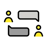 People Dialogue SVG Icon